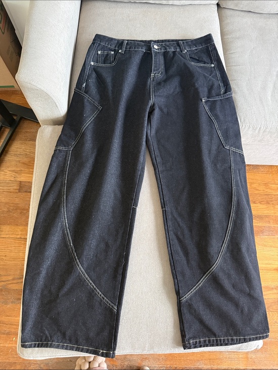 Amazon Denim - Amazon Black High-Rise Wide Leg Jeans